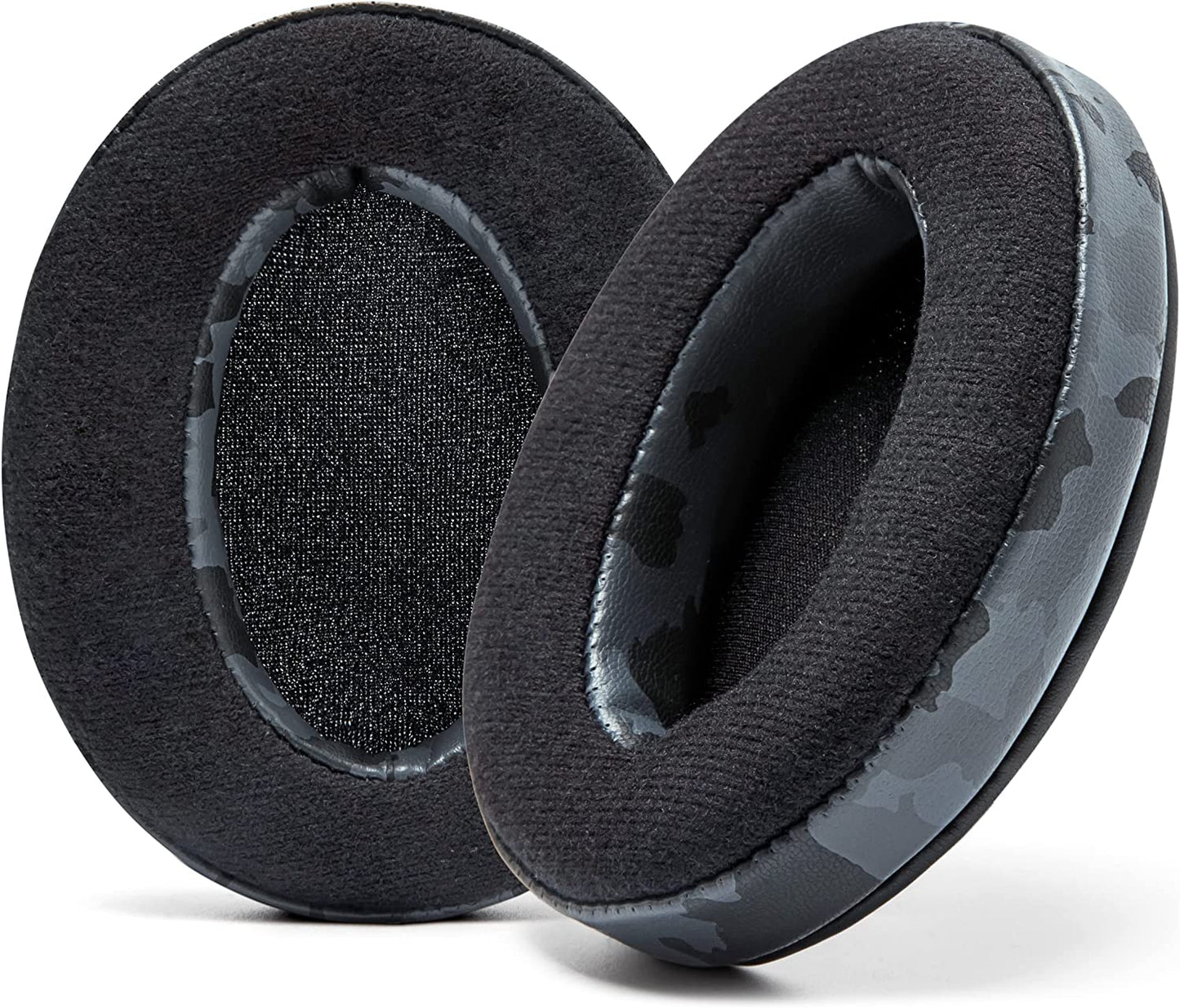 Padz Velour - the Ultimate Upgraded Earpads by Wicked Cushions - Compatible with Audio Technica, Hyperx, Steelseries Arctis & More - Extra Thick - Bigger Opening - Softer Memory Foam | Black Floral