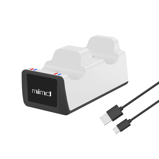 PS5 DualSense Wireless Controller Charging Dock | Fast Dual Charger Station with LED Indicator