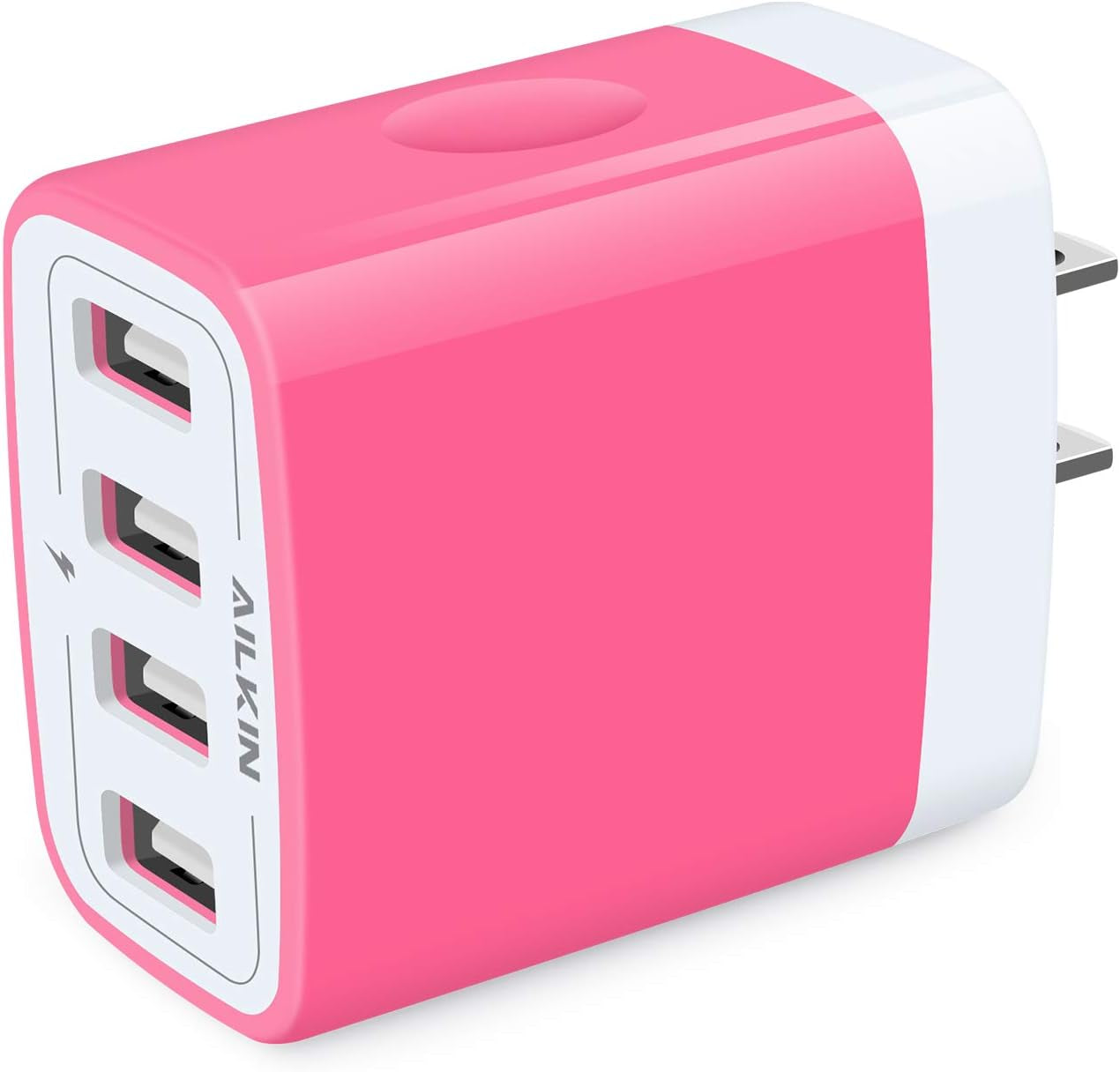 USB Charger Adapter, 2-Pack  4.8A 4-Muti Port Phone Wall Plug Fast Charging Block Box for Iphone 15 14 13 12 Pro Max 11 SE 10 XR XS X 8 7, Samsung Galaxy, Moto, LG, Pixel, Power Cube Base Brick