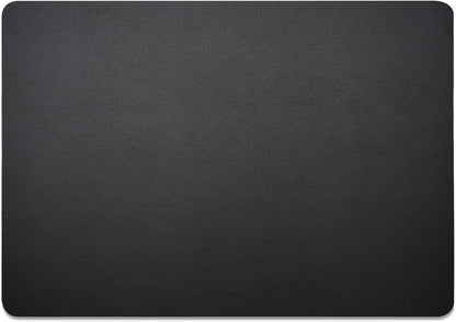 Leather Desk Blotter Pad 34 X 17 Inches, Flat, Non-Slip, Waterproof, Black