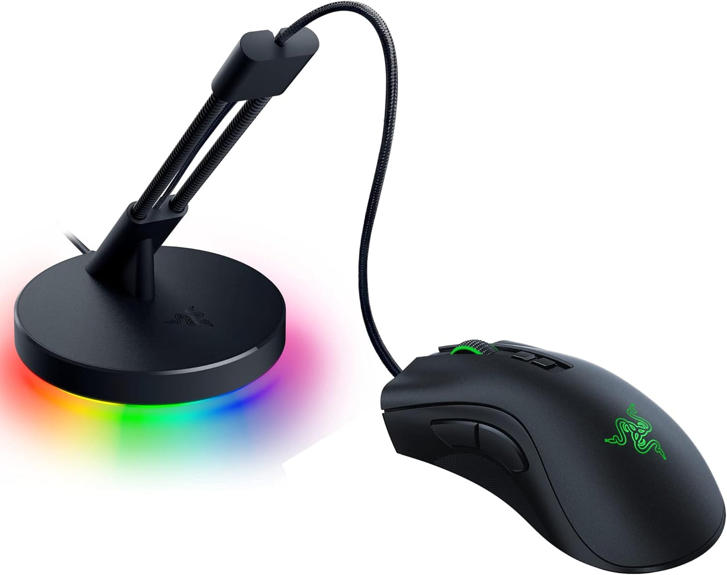 Deathadder V2 Gaming Mouse: 20K DPI Optical Sensor - Fastest Gaming Mouse Switch - Chroma RGB Lighting - 8 Programmable Buttons - Rubberized Side Grips - Classic Black