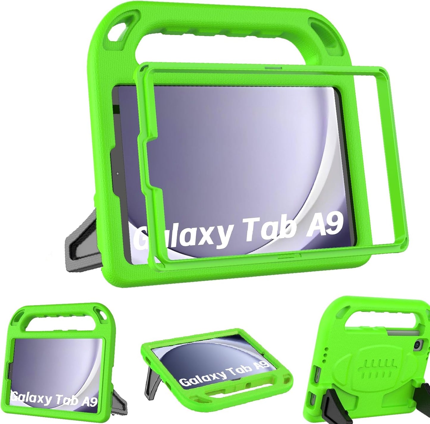 Kids Case for Samsung Galaxy Tab A9 2023 (Sm-X110/X115/X117)/Tab A7 Lite 2021- with Built-In Screen Protector, Shockproof Samsung Galaxy Tab A9/A7 Lite Case 8.7 Inch - Blue