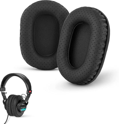 Replacement Earpads for Sony MDR 7506 Headphones - Quality Vegan Leather, Memory Foam Comfort, Long Lasting & Durable, Also Works with Headphones like Steelseries Arctis, ATH-M50X & More