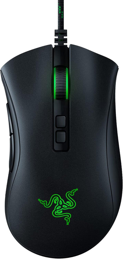 Deathadder V2 Gaming Mouse: 20K DPI Optical Sensor - Fastest Gaming Mouse Switch - Chroma RGB Lighting - 8 Programmable Buttons - Rubberized Side Grips - Classic Black