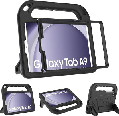 Kids Case for Samsung Galaxy Tab A9 2023 (Sm-X110/X115/X117)/Tab A7 Lite 2021- with Built-In Screen Protector, Shockproof Samsung Galaxy Tab A9/A7 Lite Case 8.7 Inch - Blue
