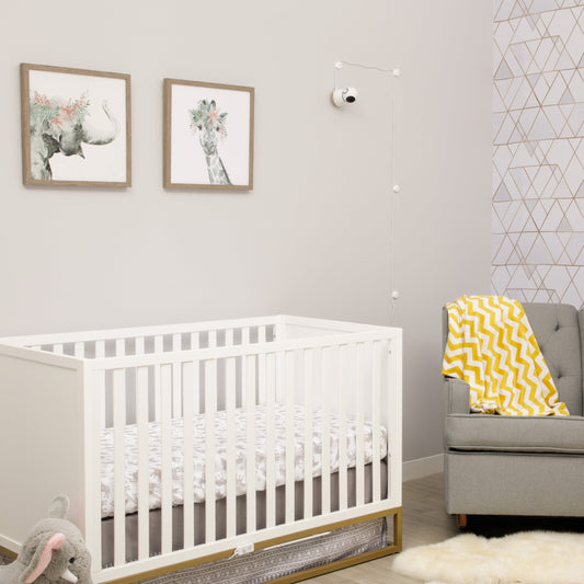 360° Smart Baby Monitor, Natural with White