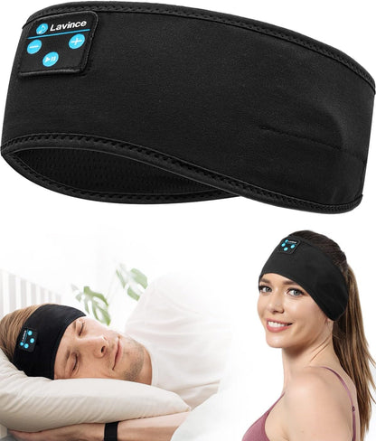 Bluetooth Sports Headband Headphones Ultra-Thin HD Stereo for Workout, Travel, Meditation