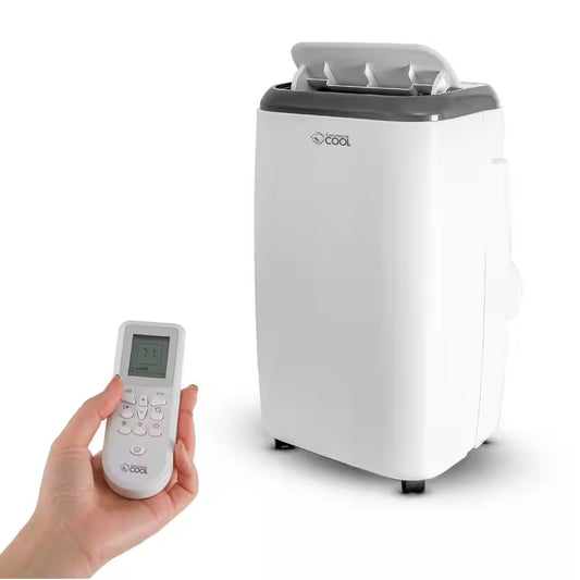CPT 10000 BTU Cooling Rating (DOE) Portable Air Conditioner Cools 700 Sq. Ft. with Remote Control in White
