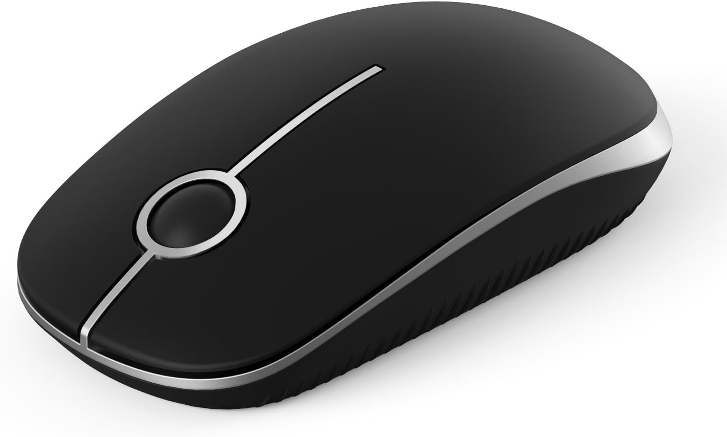 Wireless Mouse, 2.4G Slim Portable Computer Mouse with Nano Receiver Quiet Silent Optical Laptop Mouse for Notebook, PC, Laptop, Computer-White and Gold