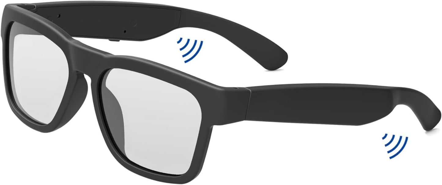 Oho Smart Glasses,Polarized Sunglasses with Bluetooth Speaker,Athletic/Outdoor UV Protection and Voice Control,Unisex(Mirror Blue Lens)
