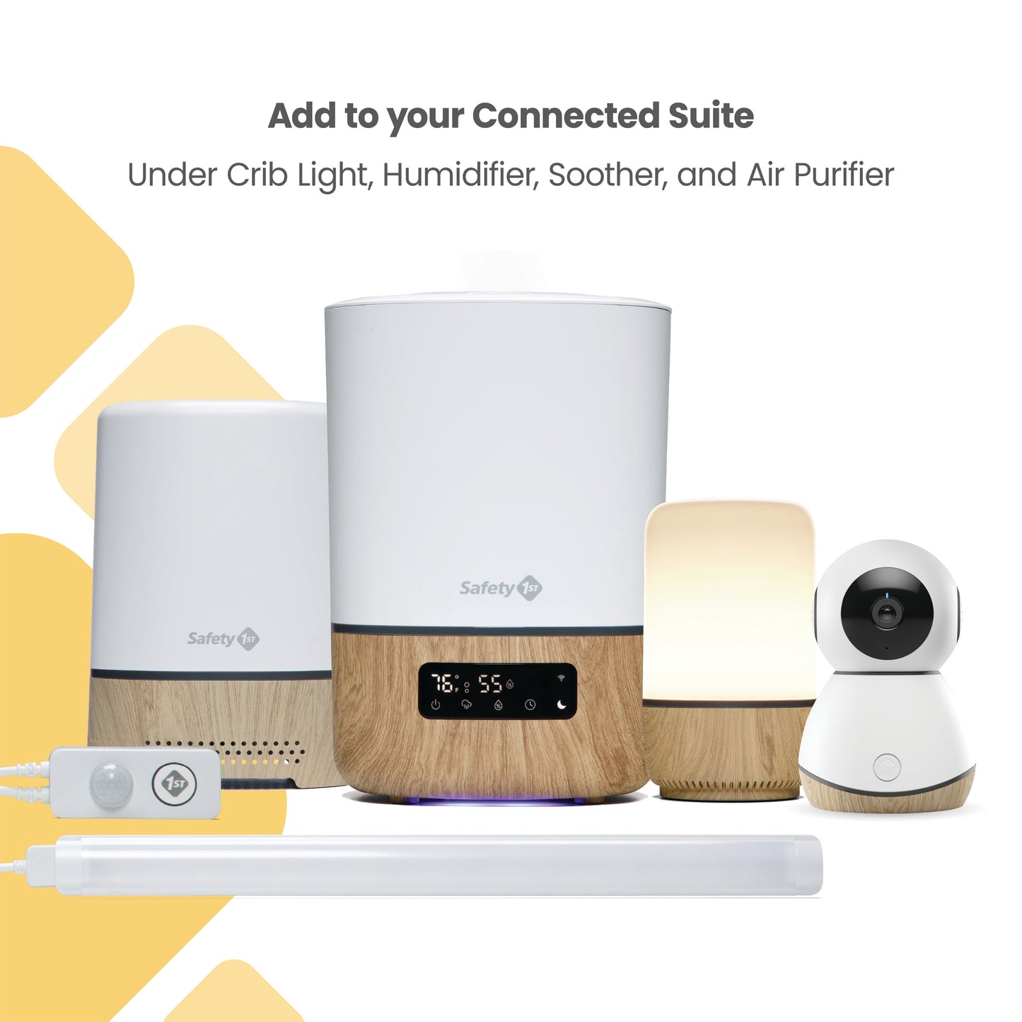 360° Smart Baby Monitor, Natural with White