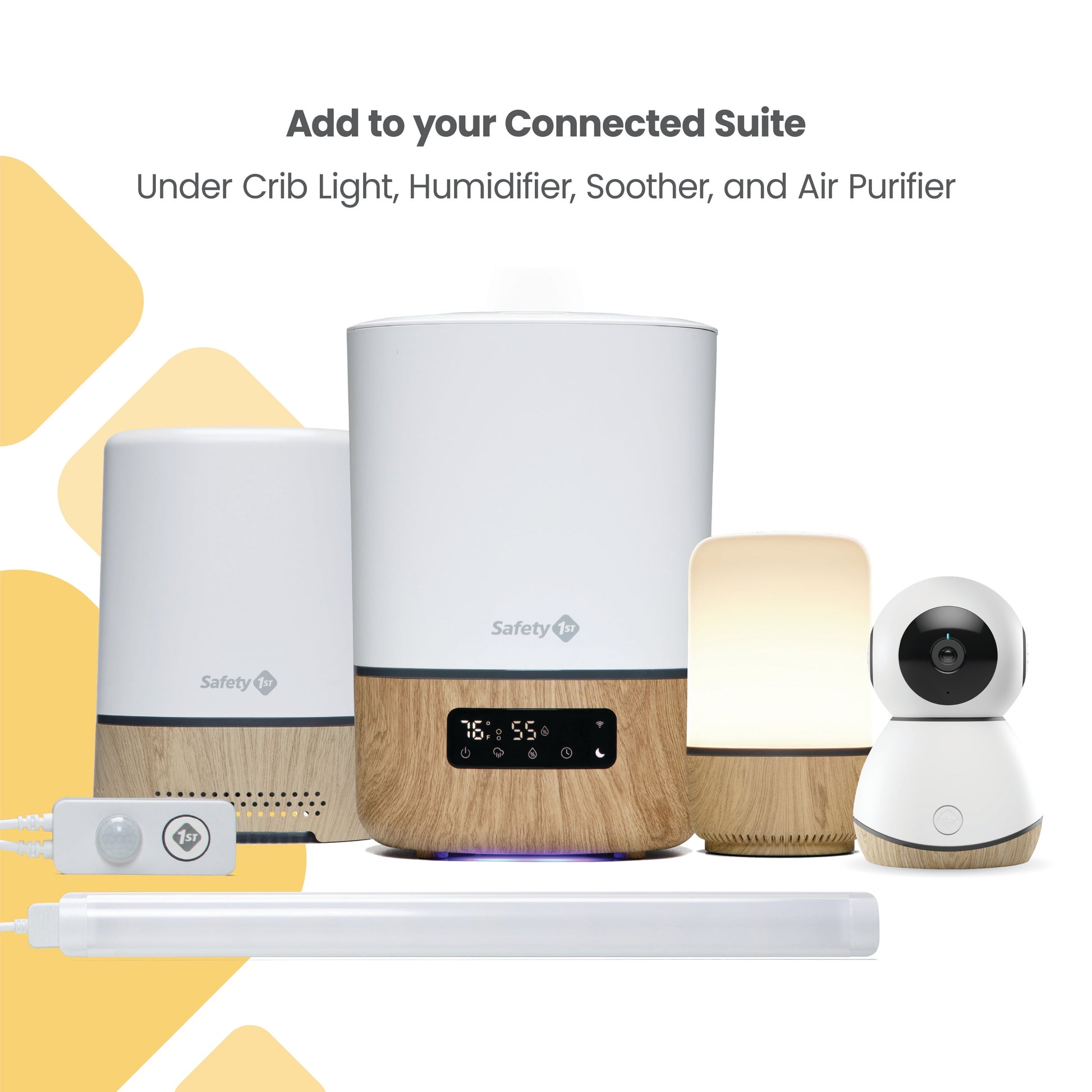 360° Smart Baby Monitor, Natural with White