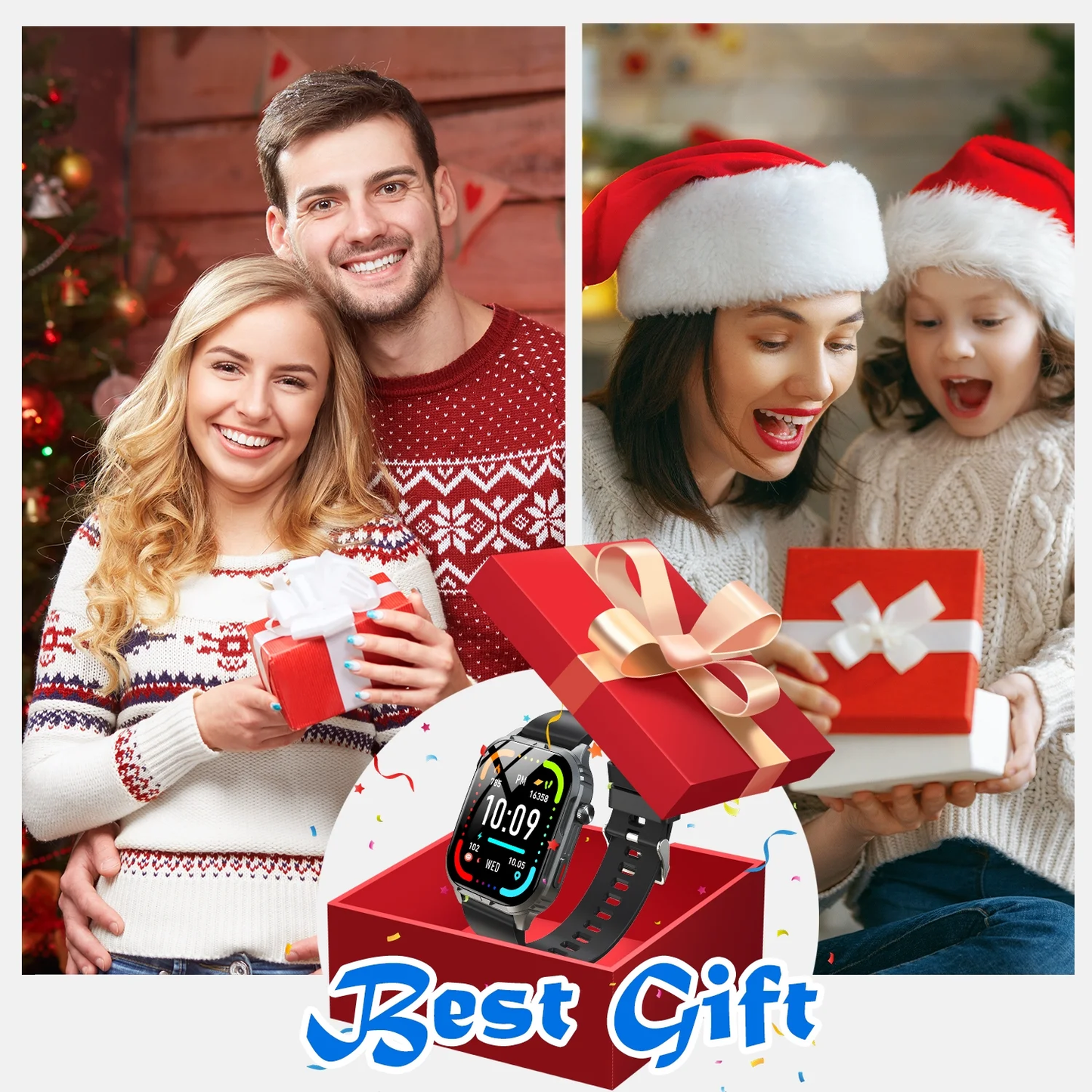 H5 Smart Watch | IP68 Waterproof, Bluetooth Calls, 100+ Sport Modes, 2.0” HD Touch Screen (iOS & Android)