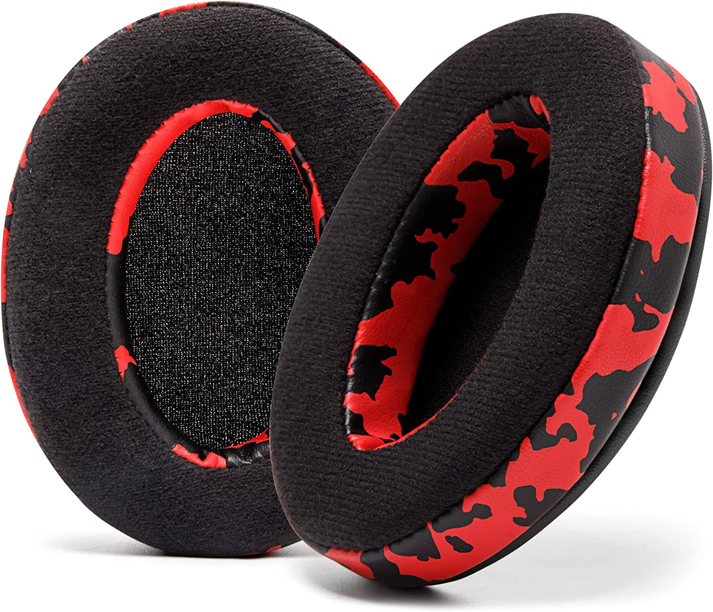Padz Velour - the Ultimate Upgraded Earpads by Wicked Cushions - Compatible with Audio Technica, Hyperx, Steelseries Arctis & More - Extra Thick - Bigger Opening - Softer Memory Foam | Black Floral