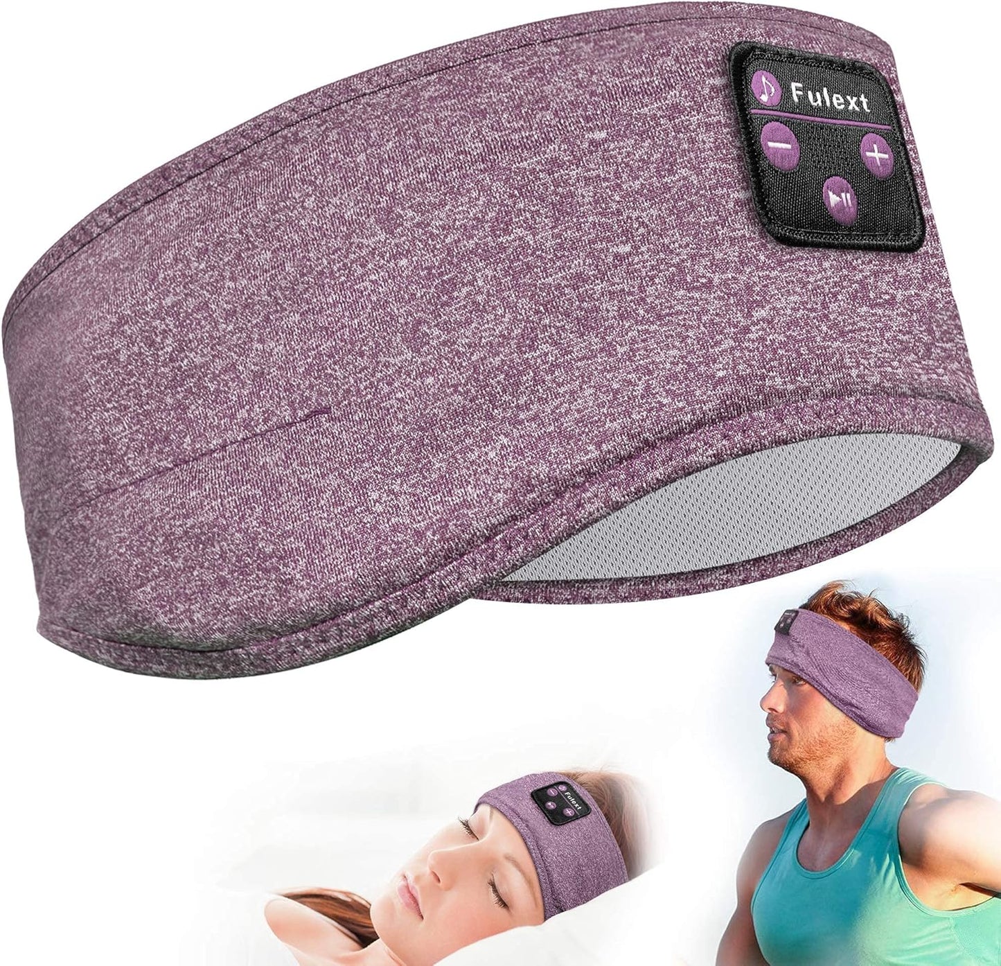Bluetooth Sports Headband Headphones Ultra-Thin HD Stereo for Workout, Travel, Meditation