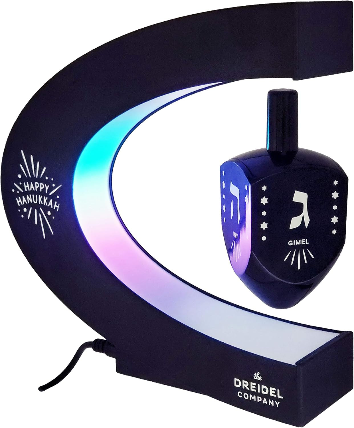 Hanukkah Floating Dreidels, Chanukkah Decorations (Levitating Dreidel in O'Ring)