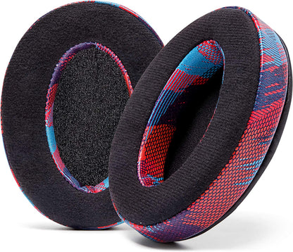 Padz Velour - the Ultimate Upgraded Earpads by Wicked Cushions - Compatible with Audio Technica, Hyperx, Steelseries Arctis & More - Extra Thick - Bigger Opening - Softer Memory Foam | Black Floral