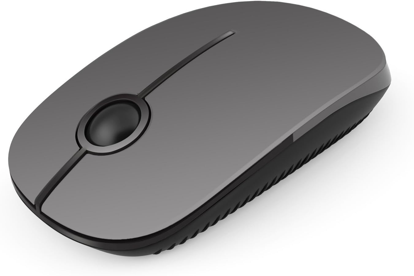 Wireless Mouse, 2.4G Slim Portable Computer Mouse with Nano Receiver Quiet Silent Optical Laptop Mouse for Notebook, PC, Laptop, Computer-White and Gold